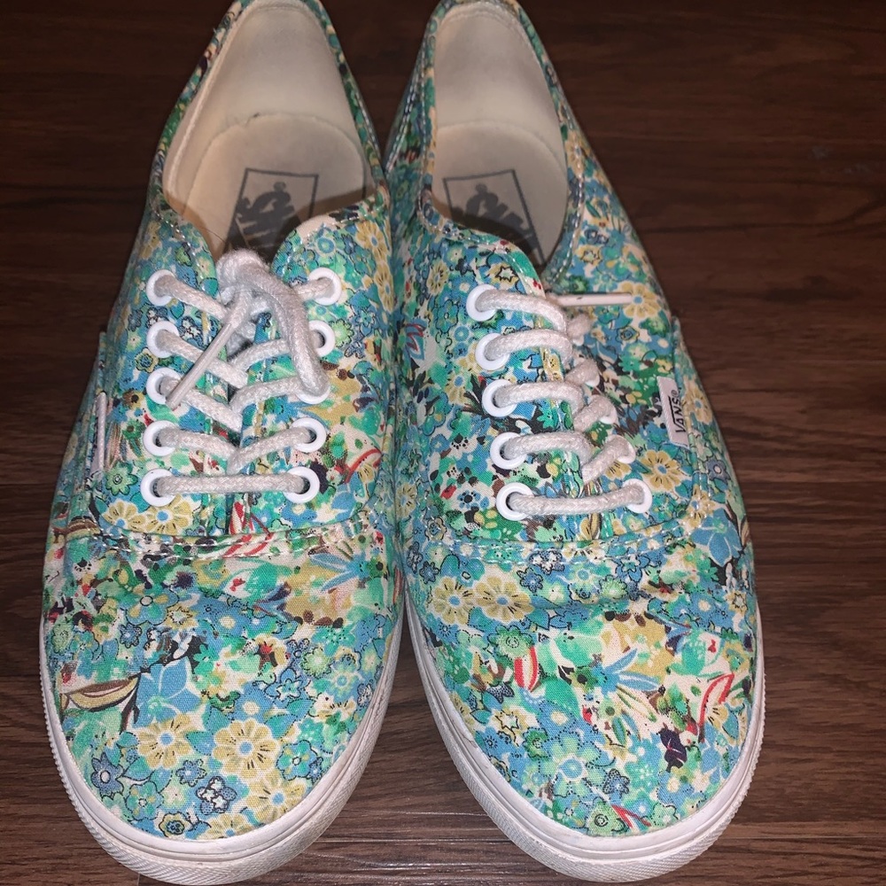 Vans Lo Pro Ditsy Floral Pool Green Sneakers